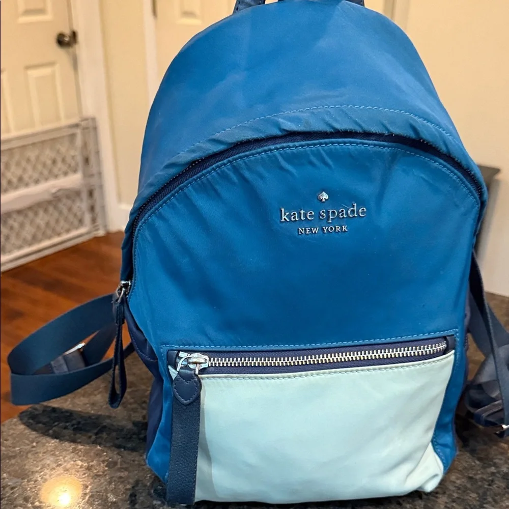 Kate Spade Vibrant Blue and White Backpack